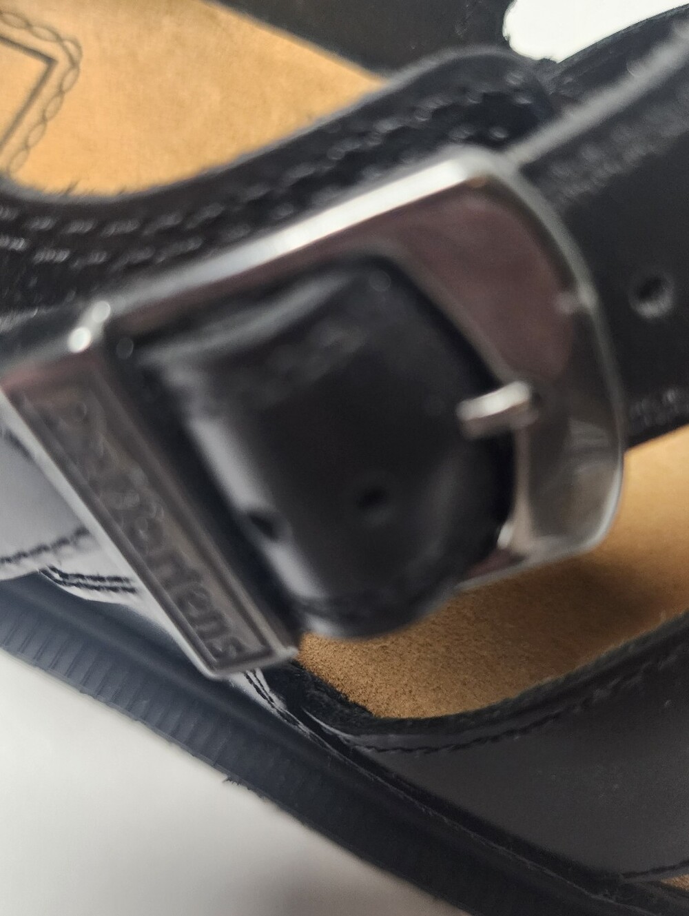 Dr Martens Archive Fisherman Womens Black Leather Dual Buckle Sandel Size 10 - Picture 11 of 13
